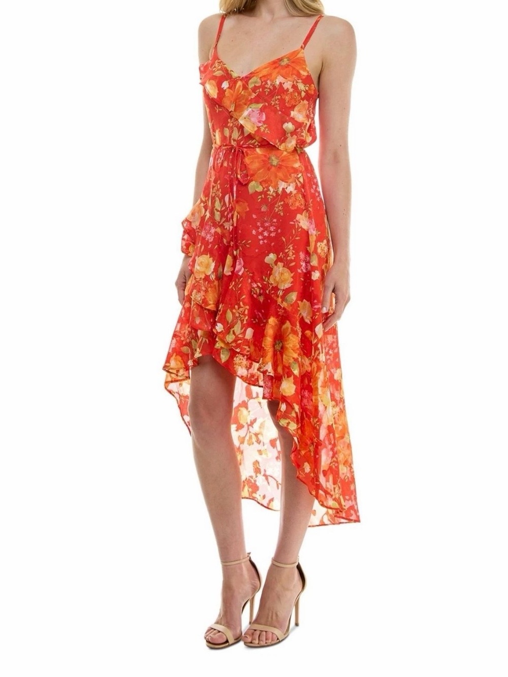 BCX Floral High-Low Dress